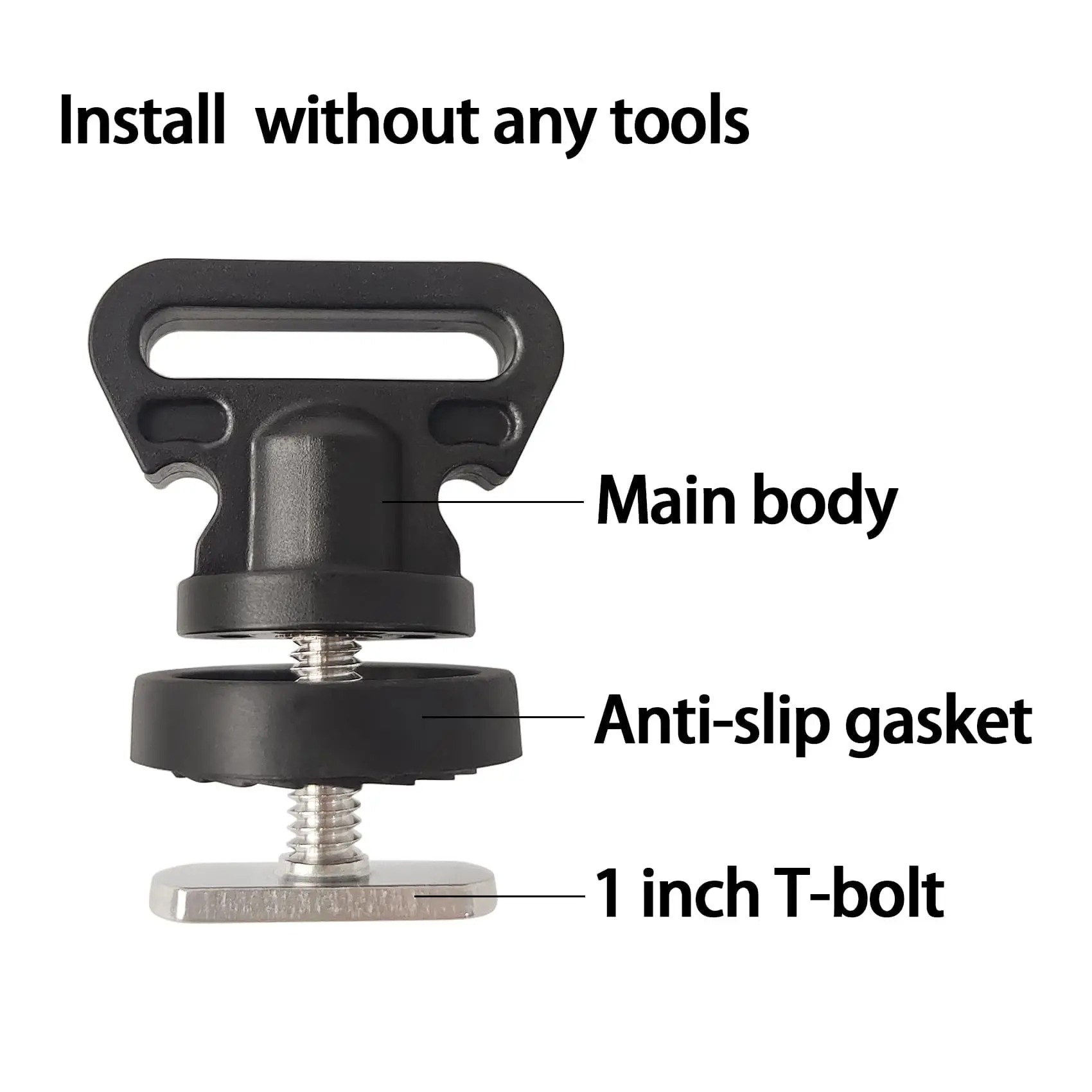 Fishing Kayak Rod Holder - Kayak Track Tie Down Anchor Mount